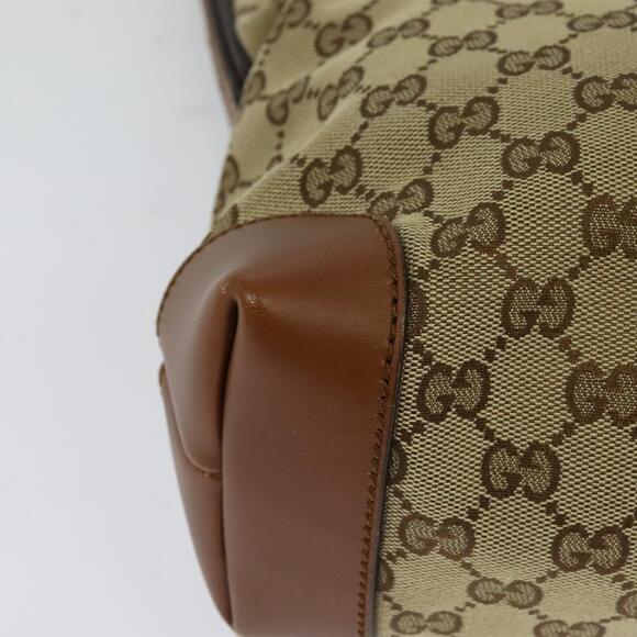 GUCCI GG Canvas Web Sherry Line Shoulder Bag Beige Red Green - Picture 12 of 16